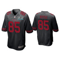 Men San Francisco 49ers #85 George Kittle Super Bowl LIV Black Game Jersey