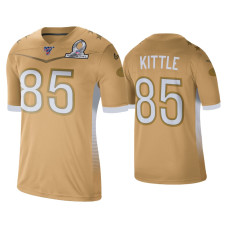 Men San Francisco 49ers #85 George Kittle 2020 NFC Pro Bowl Game Gold Jersey