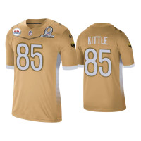 Men San Francisco 49ers #85 George Kittle 2021 NFC Pro Bowl Game Gold Jersey