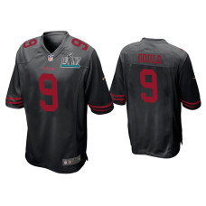 Men San Francisco 49ers #9 Robbie Gould Super Bowl LIV Black Game Jersey