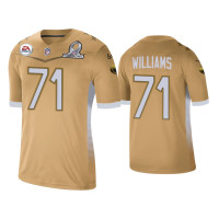 Men San Francisco 49ers #71 Trent Williams 2021 NFC Pro Bowl Game Gold Jersey