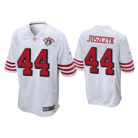 Men San Francisco 49ers #44 Kyle Juszczyk White 75th Anniversary Game Jersey