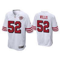 Men San Francisco 49ers #52 Patrick Willis White 75th Anniversary Game Jersey