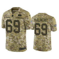 Men San Francisco 49ers #69 Mike McGlinchey Nike Salute to Service Limited Jersey - Camo