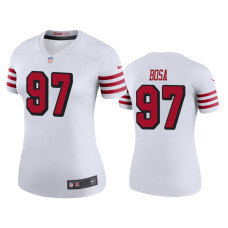 Men San Francisco 49ers #97 Nick Bosa White NFL Draft Color Rush Legend Jersey