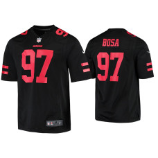 Men San Francisco 49ers #97 Nick Bosa Black Finished Game Jersey