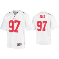 Men San Francisco 49ers #97 Nick Bosa White Finished Pro Line Jersey