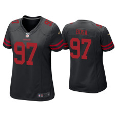 Women San Francisco 49ers #97 Nick Bosa Black Game Jersey