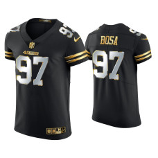 Men San Francisco 49ers #97 Nick Bosa Black Golden Edition Elite Jersey