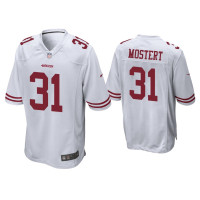 Men San Francisco 49ers #31 Raheem Mostert White Game Jersey