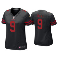 Women San Francisco 49ers #9 Robbie Gould Black Game Jersey