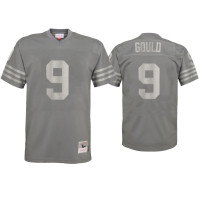 Men San Francisco 49ers #9 Robbie Gould Charcoal Metal Replica Jersey