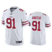 Men San Francisco 49ers #91 Arik Armstead 100th Season White Vapor Limited Jersey