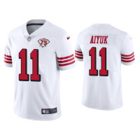 Men San Francisco 49ers #11 75th Anniversary Brandon Aiyuk White Limited Jersey