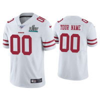 Men San Francisco 49ers #00 Custom Super Bowl LIV White Vapor Limited Jersey