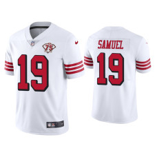 Men San Francisco 49ers #19 75th Anniversary Deebo Samuel White Limited Jersey