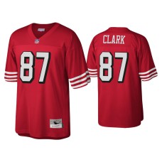 Men San Francisco 49ers #87 Dwight Clark Scarlet 1994 Throwback Legacy Replica Jersey