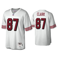 Men San Francisco 49ers #87 Dwight Clark White 1994 Legacy Replica Throwback Jersey