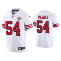 Men San Francisco 49ers #54 75th Anniversary Fred Warner White Limited Jersey