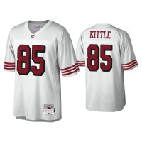 Men San Francisco 49ers #85 George Kittle White 1994 Legacy Replica Throwback Jersey