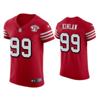 Men San Francisco 49ers #99 75th Anniversary Javon Kinlaw Scarlet Elite Jersey