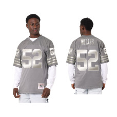 Men San Francisco 49ers #52 Patrick Willis Charcoal Throwback Metal Works Jersey