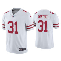 Men San Francisco 49ers #31 Raheem Mostert 100th Season White Vapor Limited Jersey