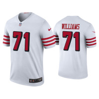 Men San Francisco 49ers #71 Color Rush Legend Trent Williams White Jersey