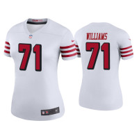 Women San Francisco 49ers #71 Color Rush Legend Trent Williams White Jersey