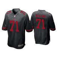 Men San Francisco 49ers #71 Trent Williams Black Game Jersey