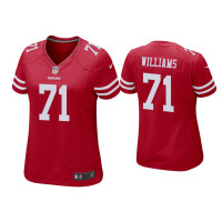 Women San Francisco 49ers #71 Trent Williams Scarlet Game Jersey