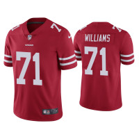 Men San Francisco 49ers #71 Vapor Limited Trent Williams 49ers Scarlet Jersey