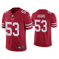 Men San Francisco 49ers #53 Tyrell Adams Vapor Limited Scarlet Jersey