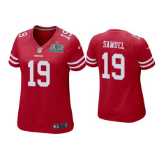 Women San Francisco 49ers #19 Deebo Samuel Super Bowl LIV Scarlet Game Jersey