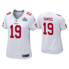 Women San Francisco 49ers #19 Deebo Samuel Super Bowl LIV White Game Jersey