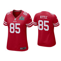 Women San Francisco 49ers #85 George Kittle Super Bowl LIV Scarlet Game Jersey