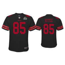 Youth San Francisco 49ers #85 George Kittle Super Bowl LIV Black Game Jersey