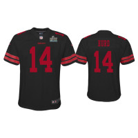 Youth San Francisco 49ers #14 Jalen Hurd Super Bowl LIV Black Game Jersey