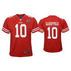 Youth San Francisco 49ers #10 Jimmy Garoppolo Super Bowl LIV Scarlet Game Jersey