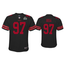 Youth San Francisco 49ers #97 Nick Bosa Super Bowl LIV Black Game Jersey