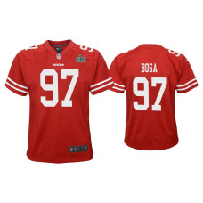 Youth San Francisco 49ers #97 Nick Bosa Super Bowl LIV Scarlet Game Jersey