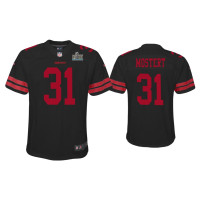 Youth San Francisco 49ers #31 Raheem Mostert Super Bowl LIV Black Game Jersey