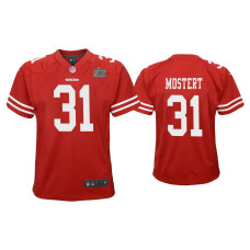 Youth San Francisco 49ers #31 Raheem Mostert Super Bowl LIV Scarlet Game Jersey