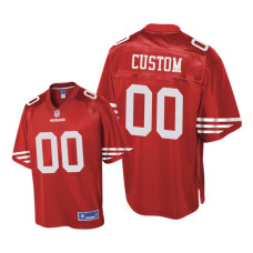 Youth San Francisco 49ers #00 Red Custom Pro Line Jersey