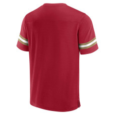 San Francisco 49ers Fanatics Branded Jersey Tackle V-Neck T-Shirt - Scarlet