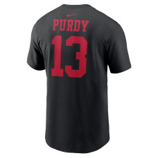 Brock Purdy San Francisco 49ers Nike Super Bowl LVIII Patch Player Name & Number T-Shirt - Black