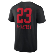 Christian McCaffrey San Francisco 49ers Fanatics Branded Wordmark Player Name & Number T-Shirt - Black