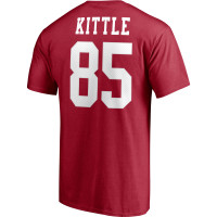 George Kittle San Francisco 49ers Fanatics Branded Player Icon Name & Number T-Shirt - Scarlet