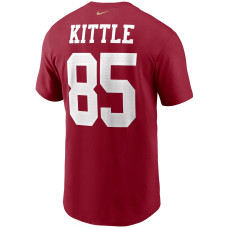 George Kittle San Francisco 49ers Nike Name & Number T-Shirt - Scarlet