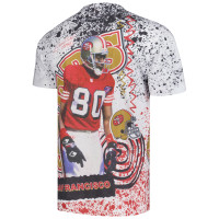 Jerry Rice San Francisco 49ers Mitchell & Ness Retired Player Name & Number Burst T-Shirt - White